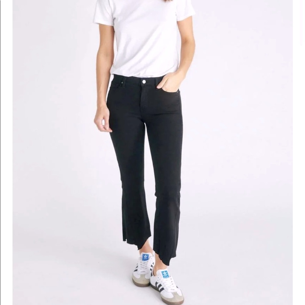 Etica micki black denim crop jeans size 26